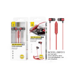 ONEPLUS EARPHONES NC3151 RJ WITH MICROPHONE AND MULTIFUNCTIONAL BUTTON 1.2M RED ONEPLUS EARPHONES NC3151 RJ WITH MICROPHONE AND MULTIFUNCTIONAL BUTTON 1.2M RED